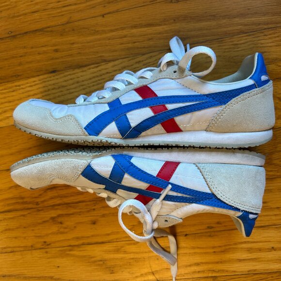 Onitsuka Tiger Size Serrano EU size 38 (US women's 7) white blue red runner - Picture 7 of 8